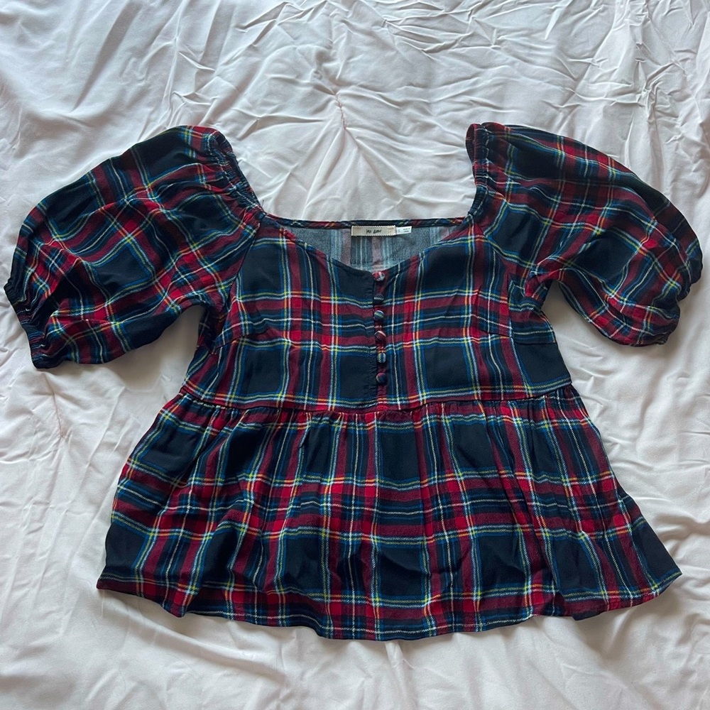 Plaid top